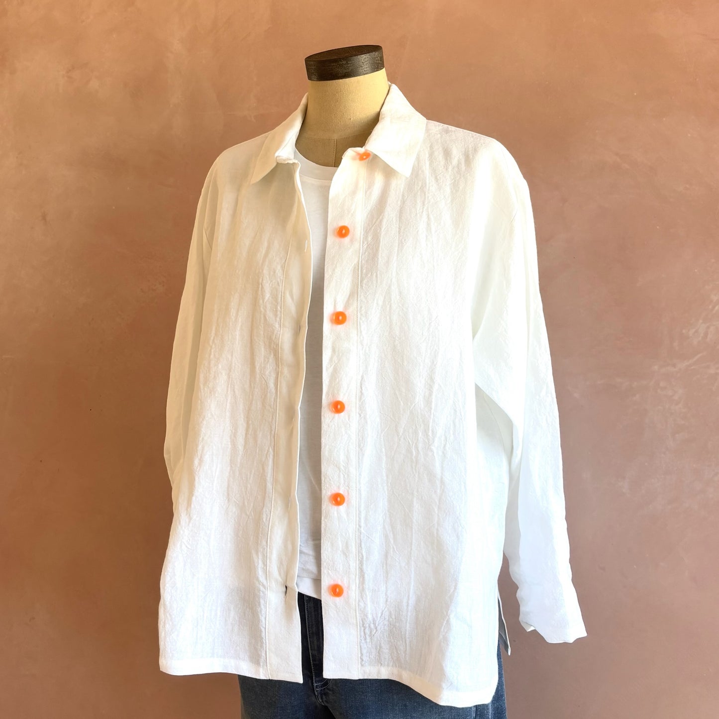 Women’s Irish Linen Shirt White