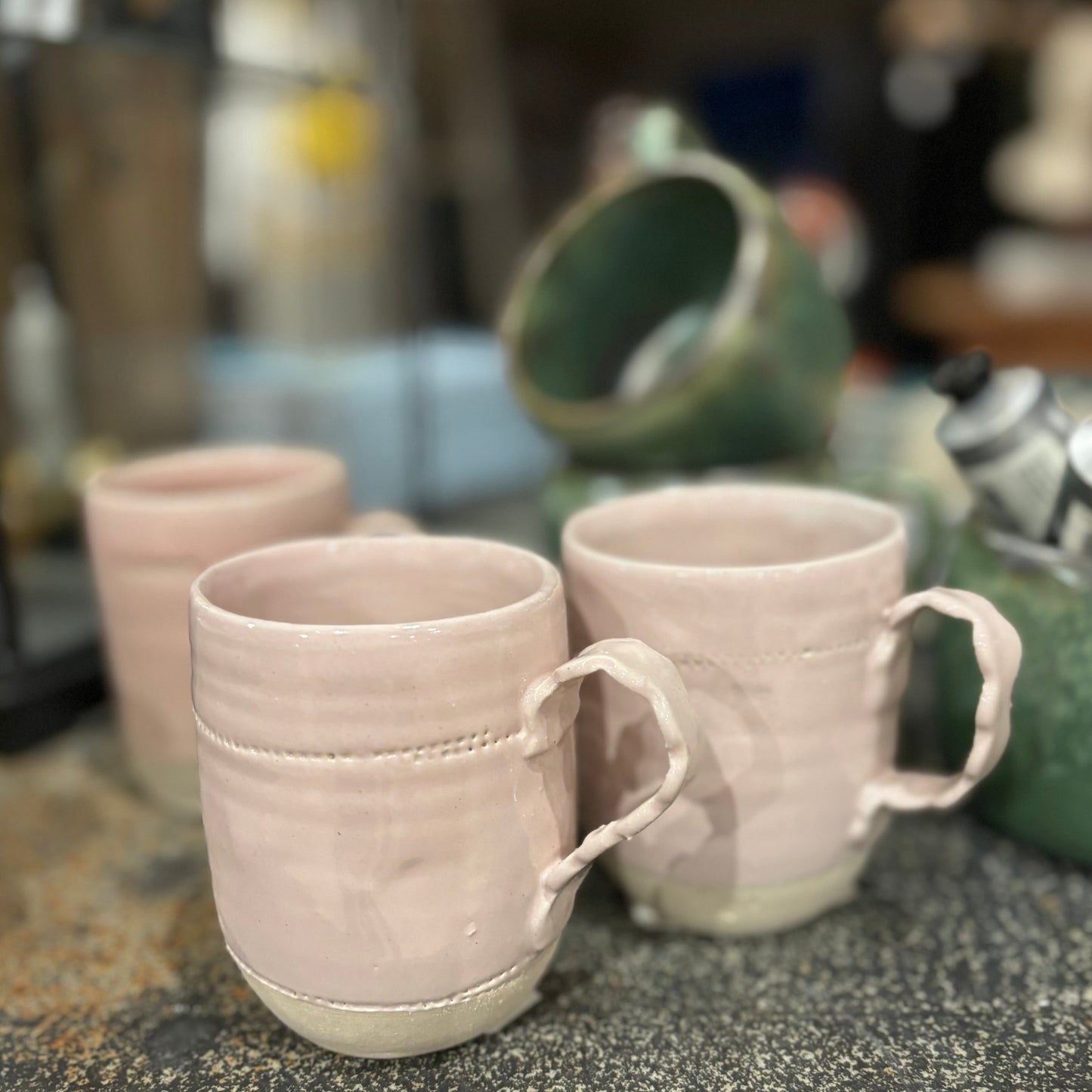 Scallop Handle Mug