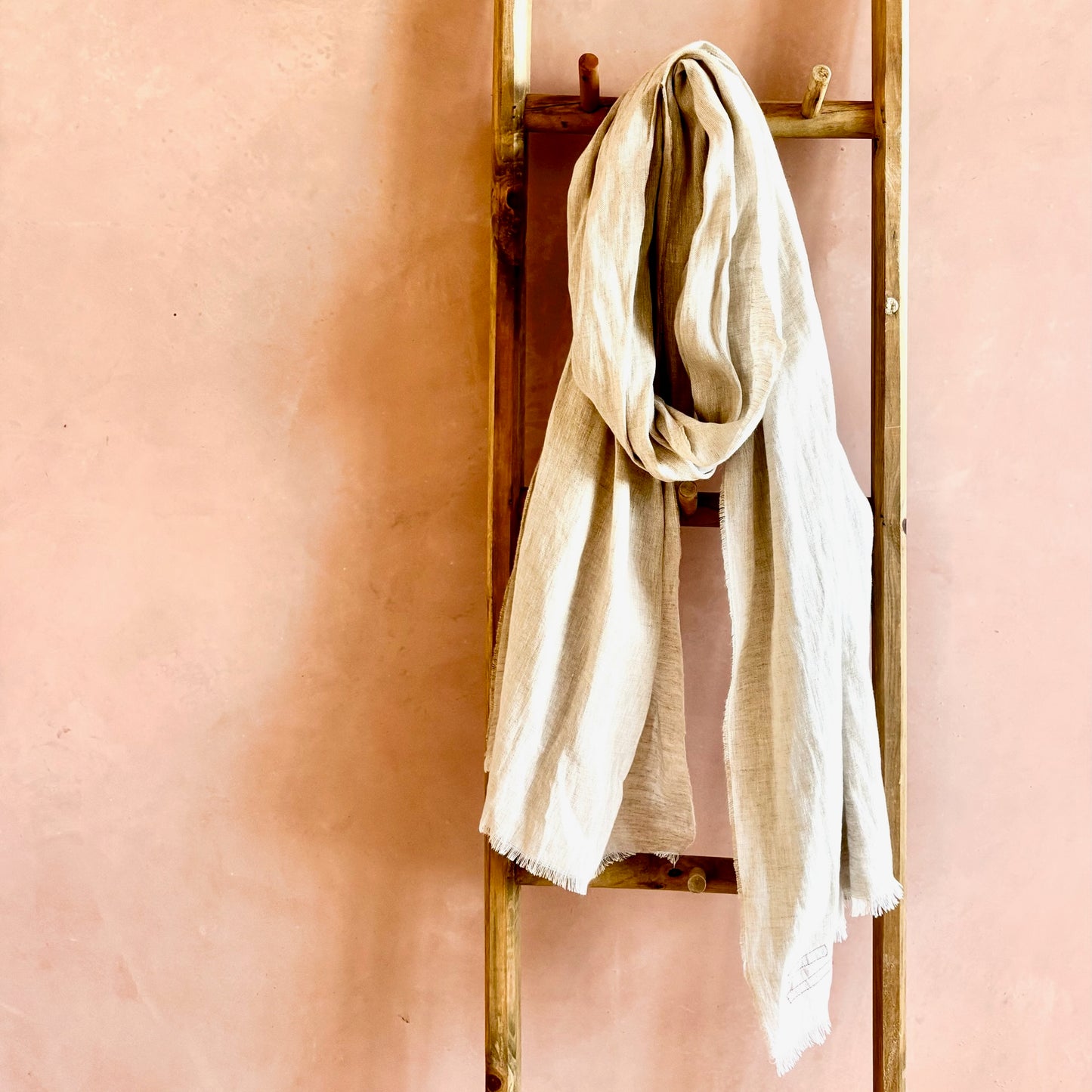 Irish Linen Scarf - Natural