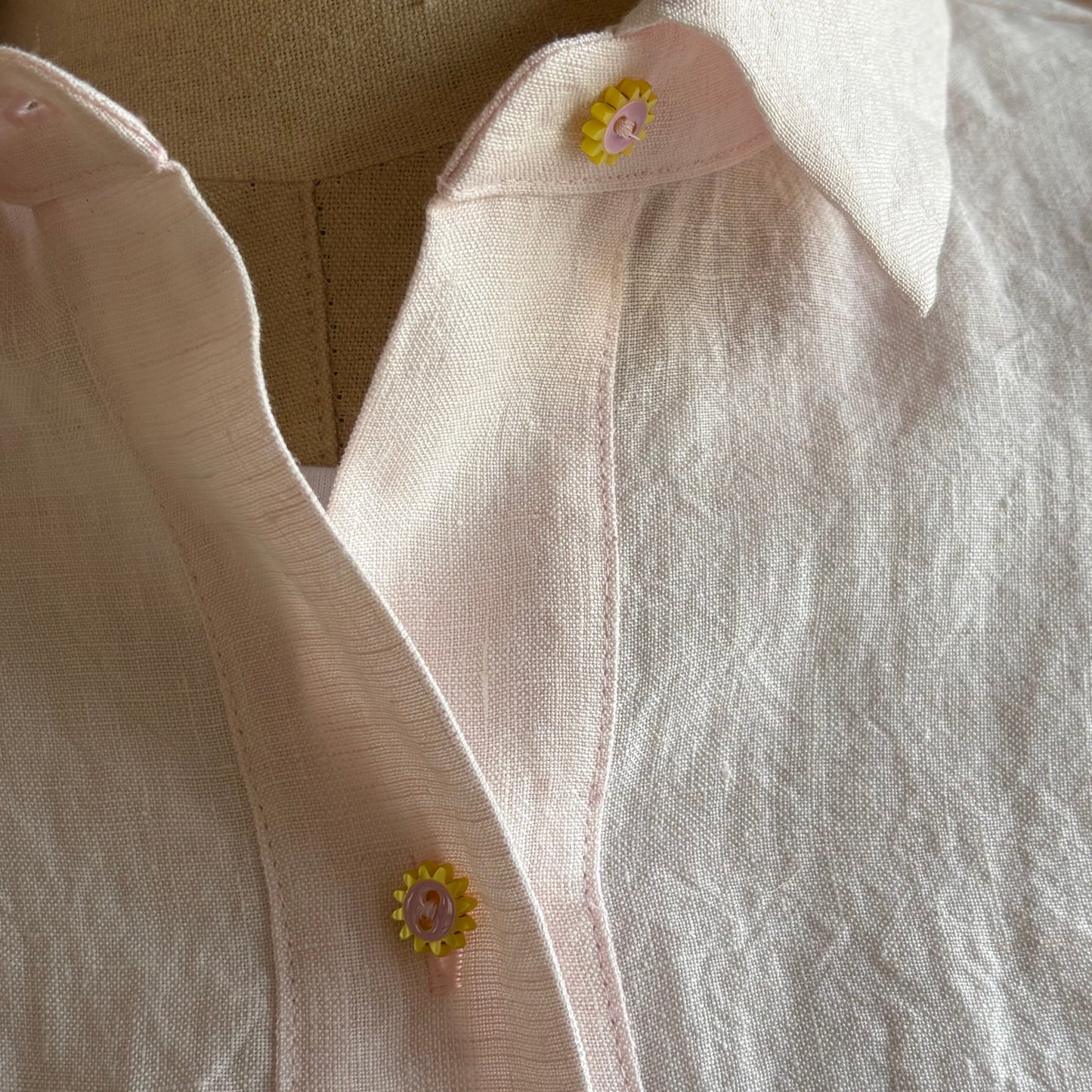 Women’s Irish Linen Shirt Pale Pink
