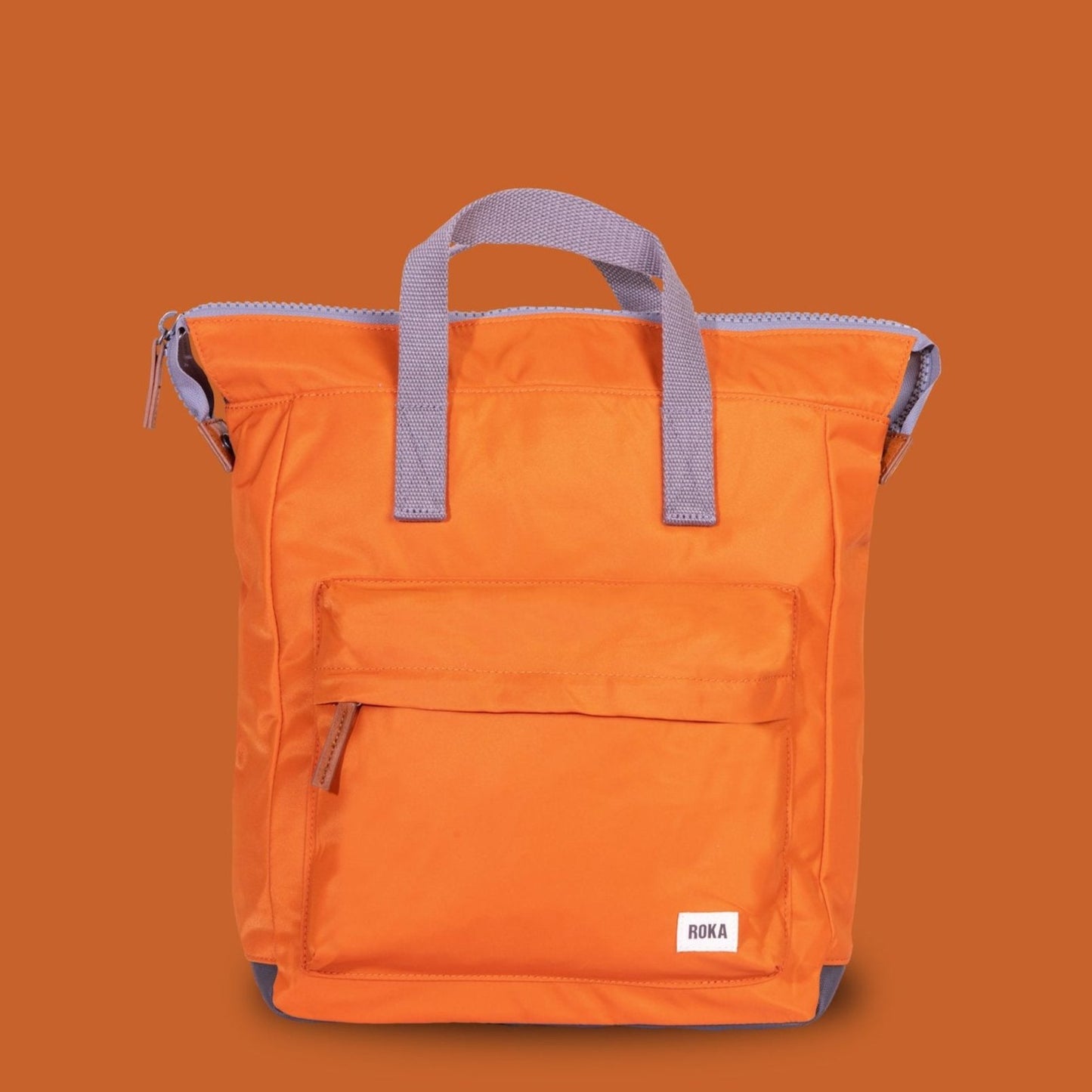 Roka Sustainable Small Backpack - Burnt Orange
