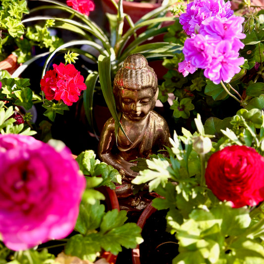 Ceramic Buddha in Gold