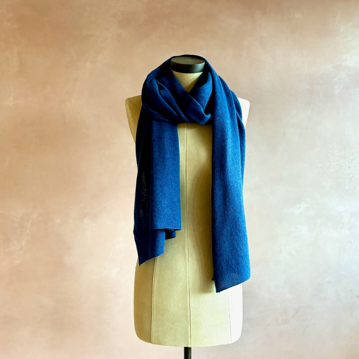 100% Cashmere Scarf Navy