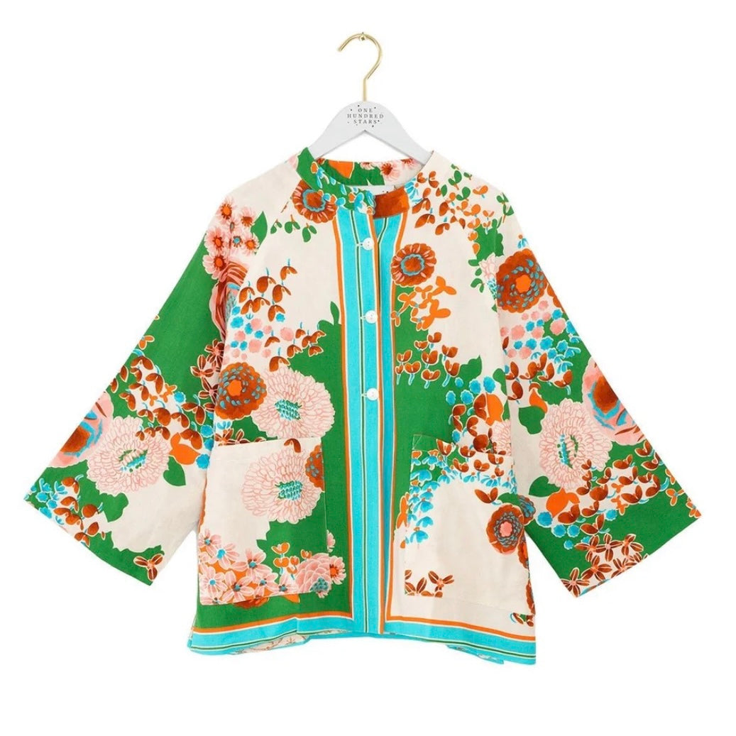 Kitsch Bouquet Green Summer Jacket