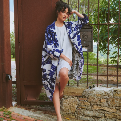 Willow Blue Artisan Coat