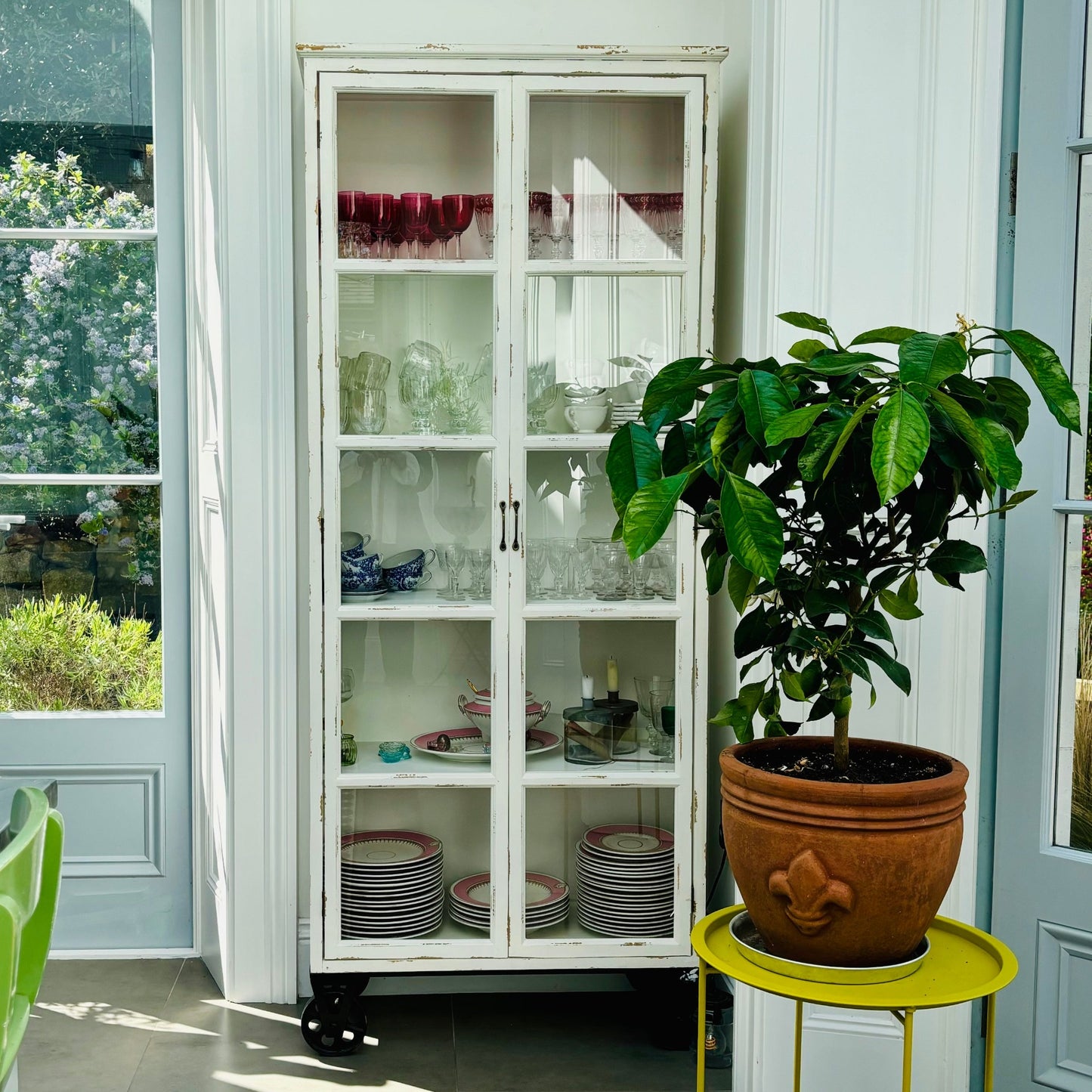 Tall Glass Cabinet
