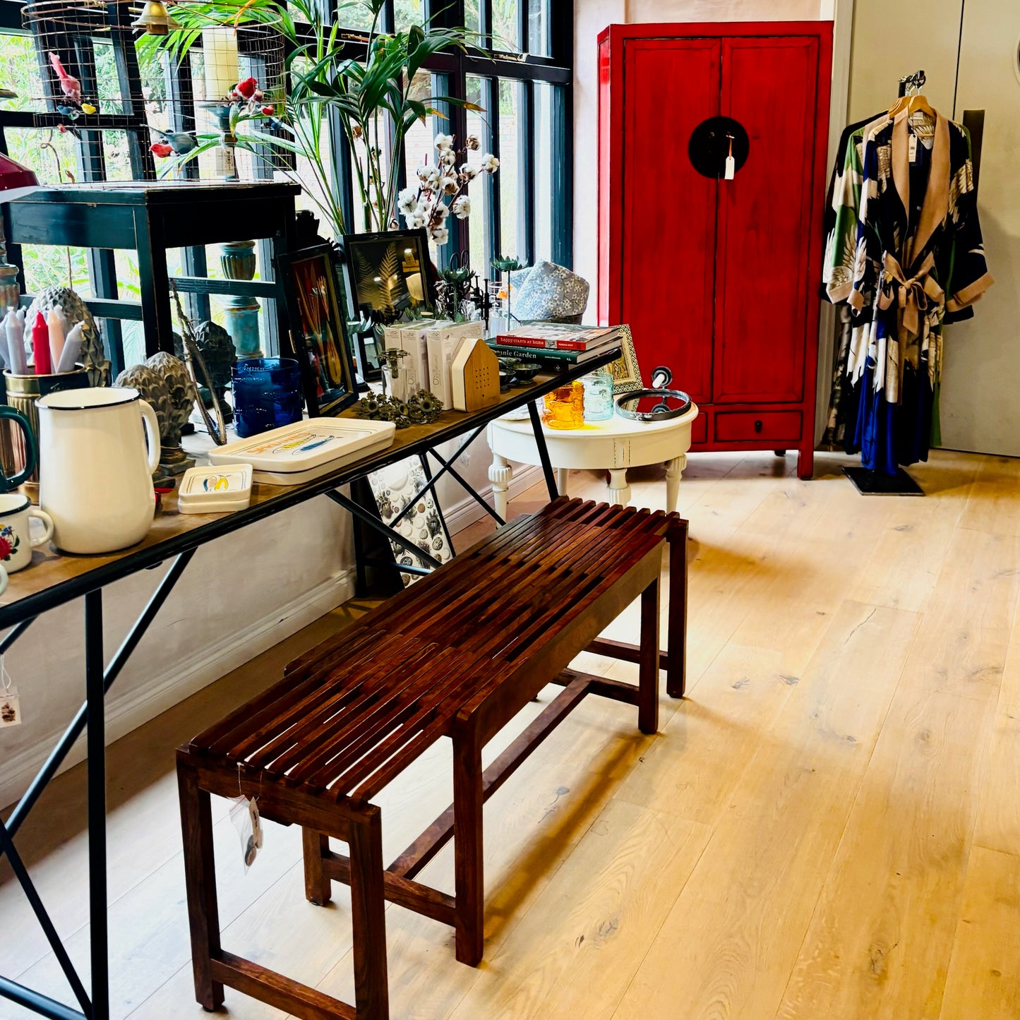 Extendable Wooden Bench