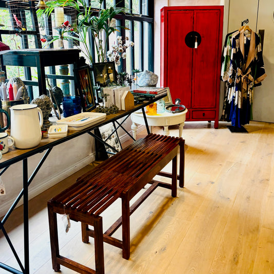 Extendable Wooden Bench