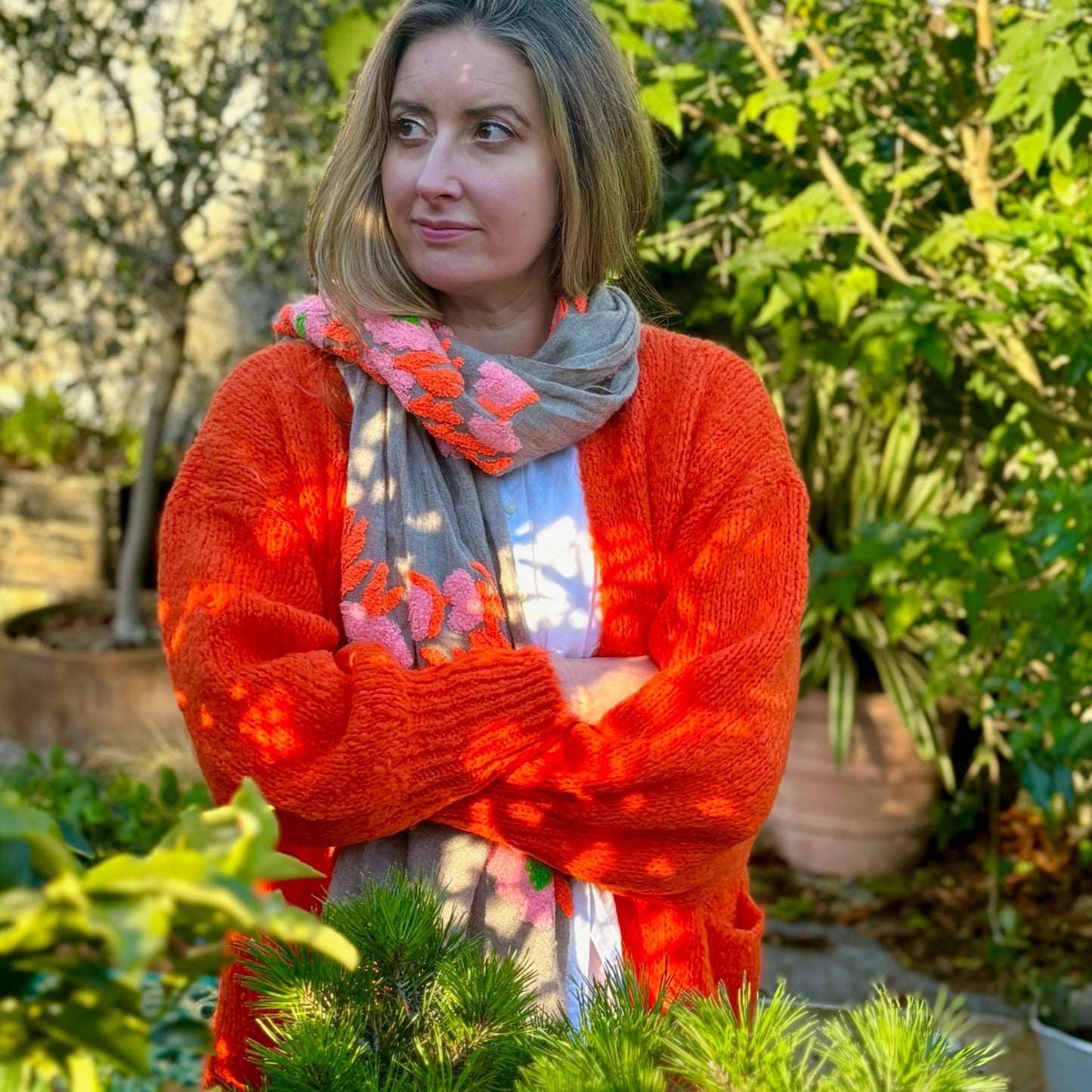 Cosy Knit Cardigan Arancia