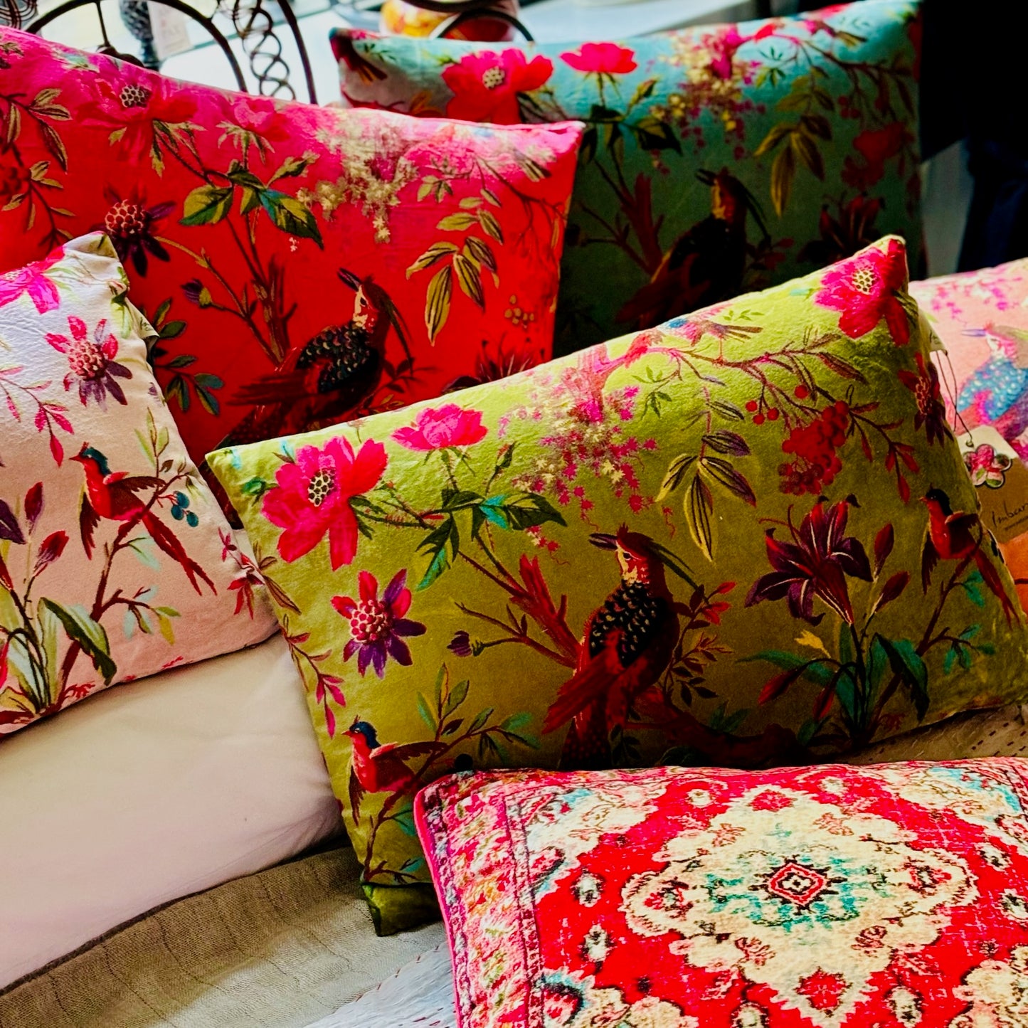 Paradise Cushions - Moss