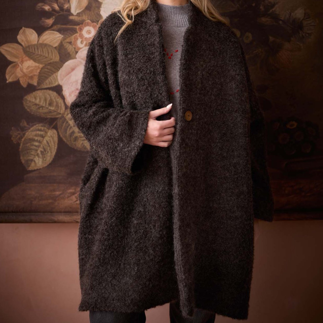 Amo & Pax Wool Coat - Brown