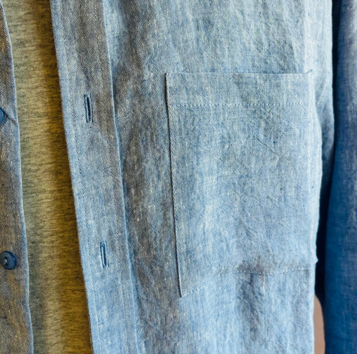 Men’s Irish Blue Linen Shirt