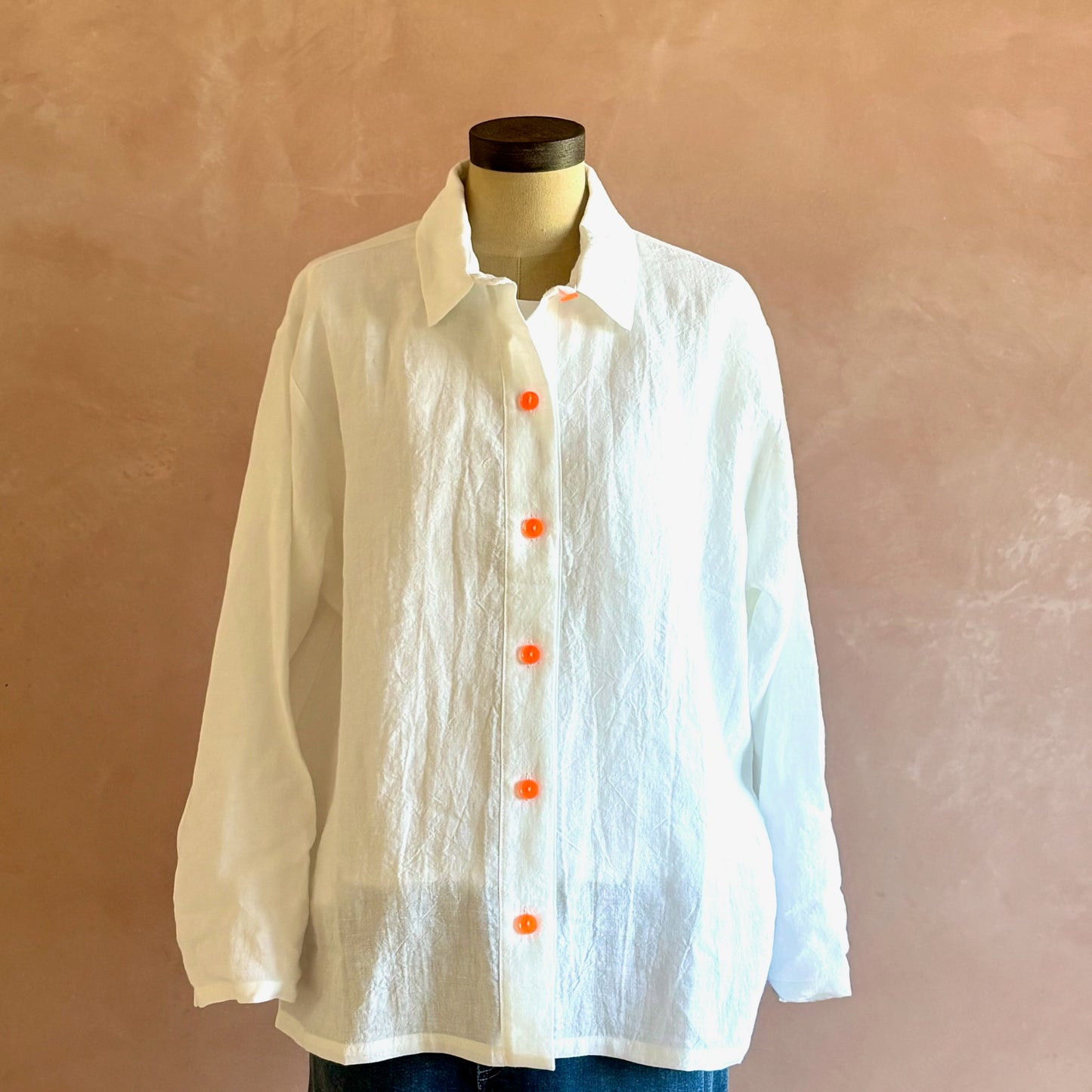 Women’s Irish Linen Shirt White
