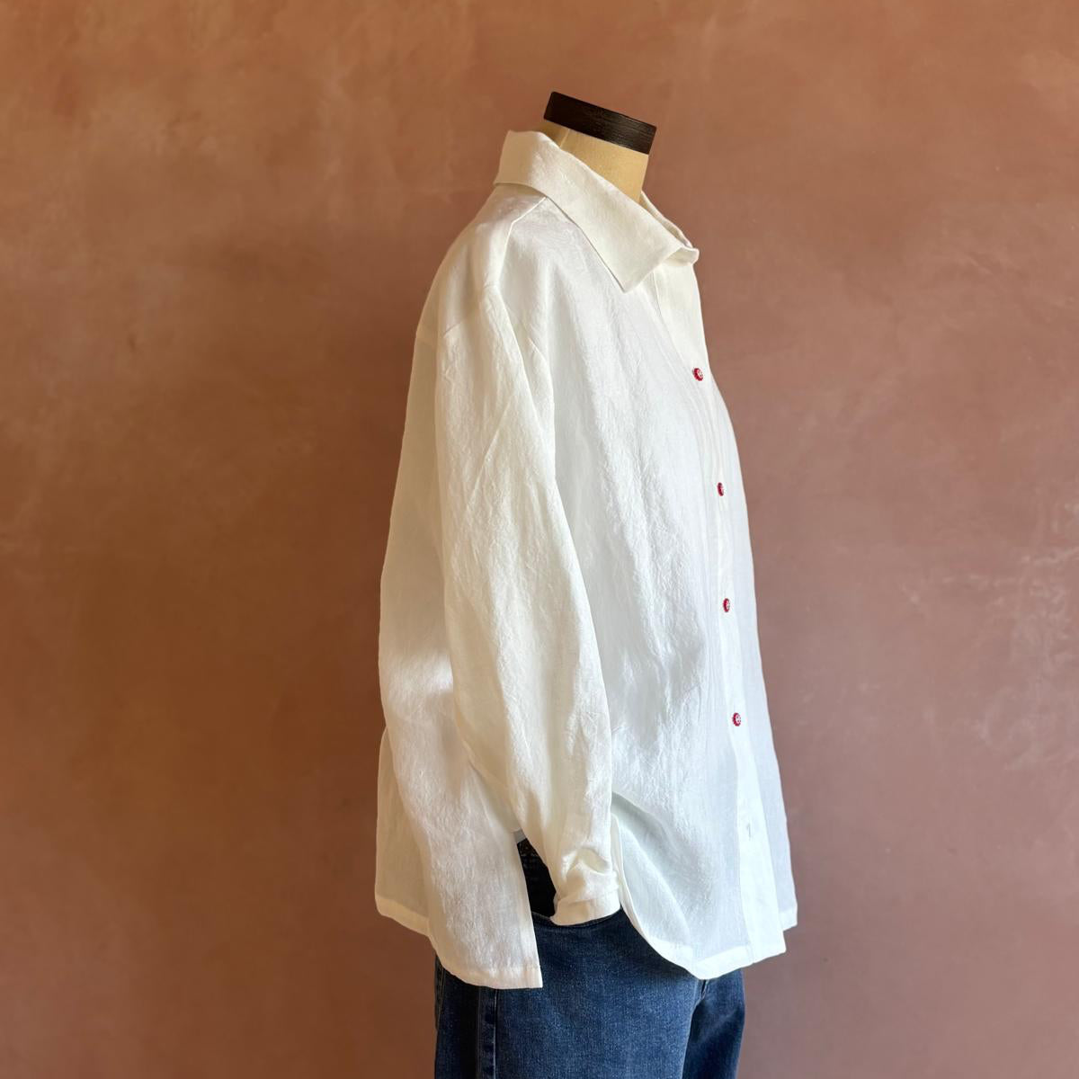 Women’s Irish Linen Shirt Off White