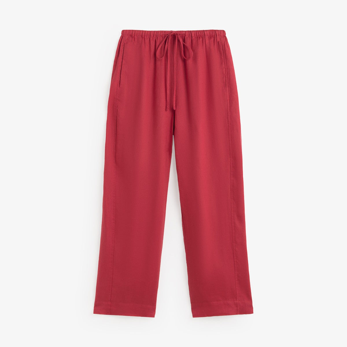 Red pants on a white background