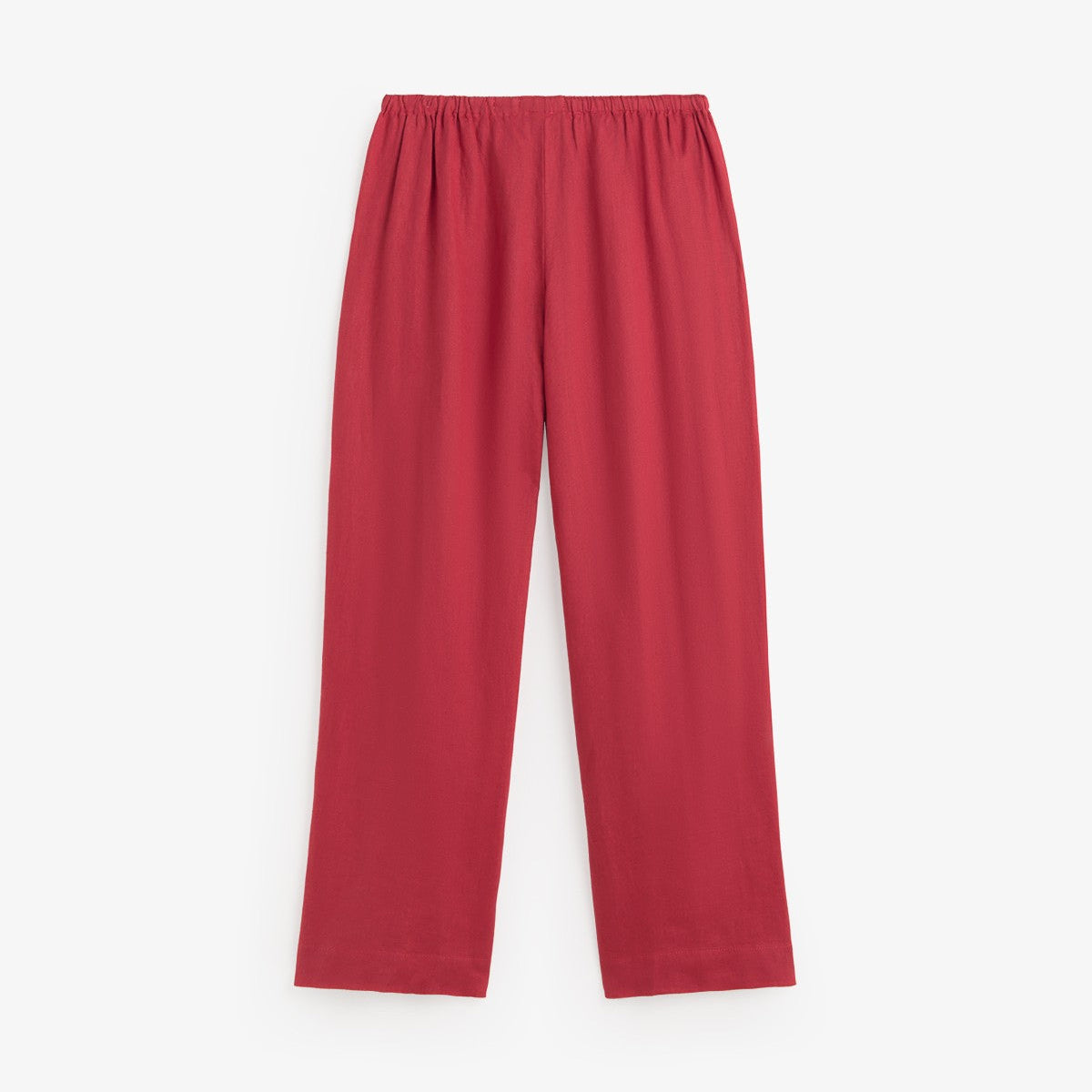 Red pants on a white background