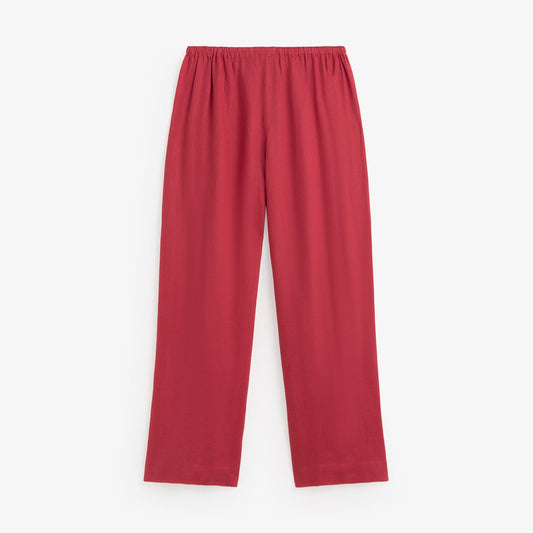 Red pants on a white background
