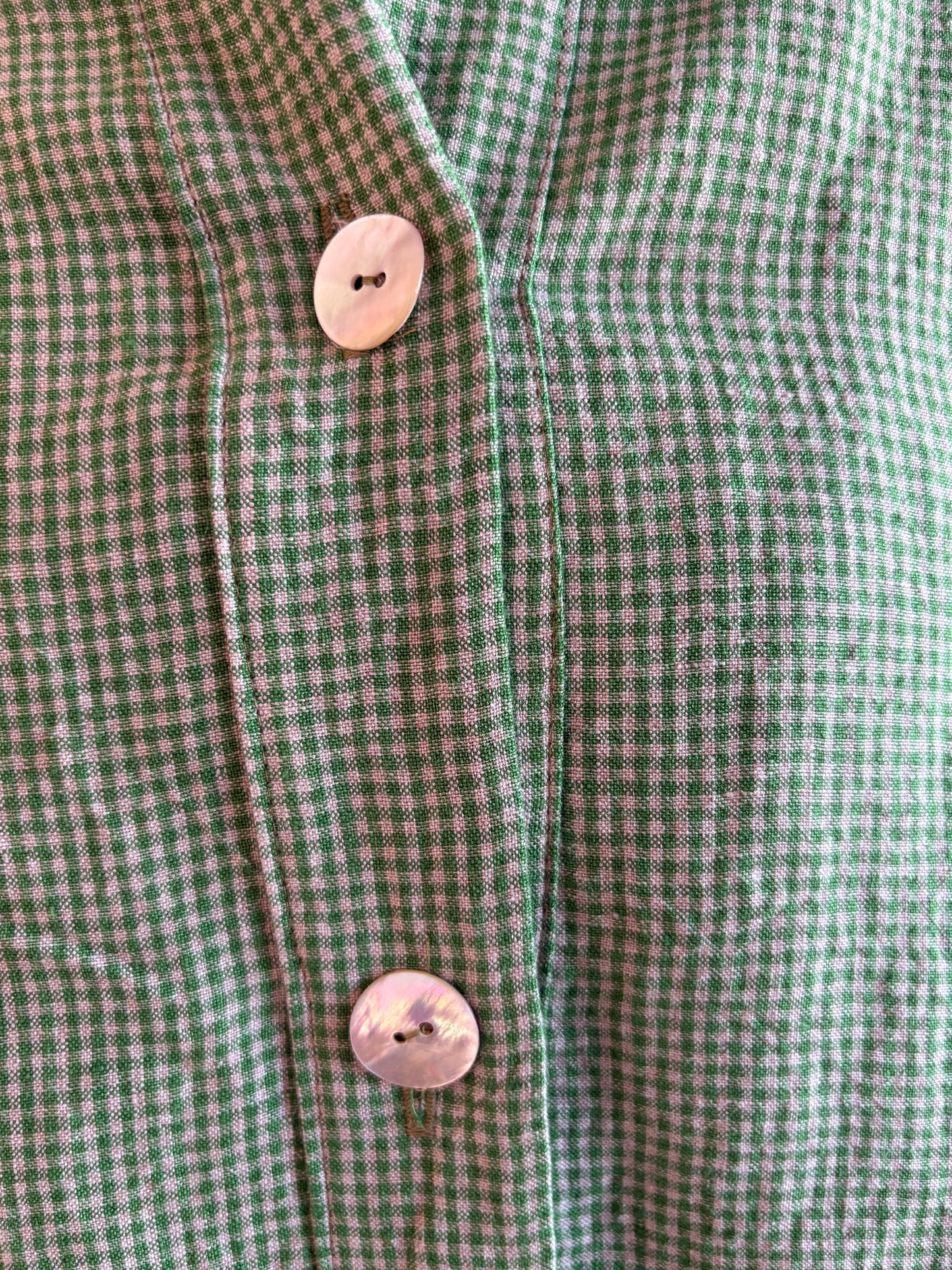 Women’s Irish Linen Shacket in Barndance Green - LIMITED RUN