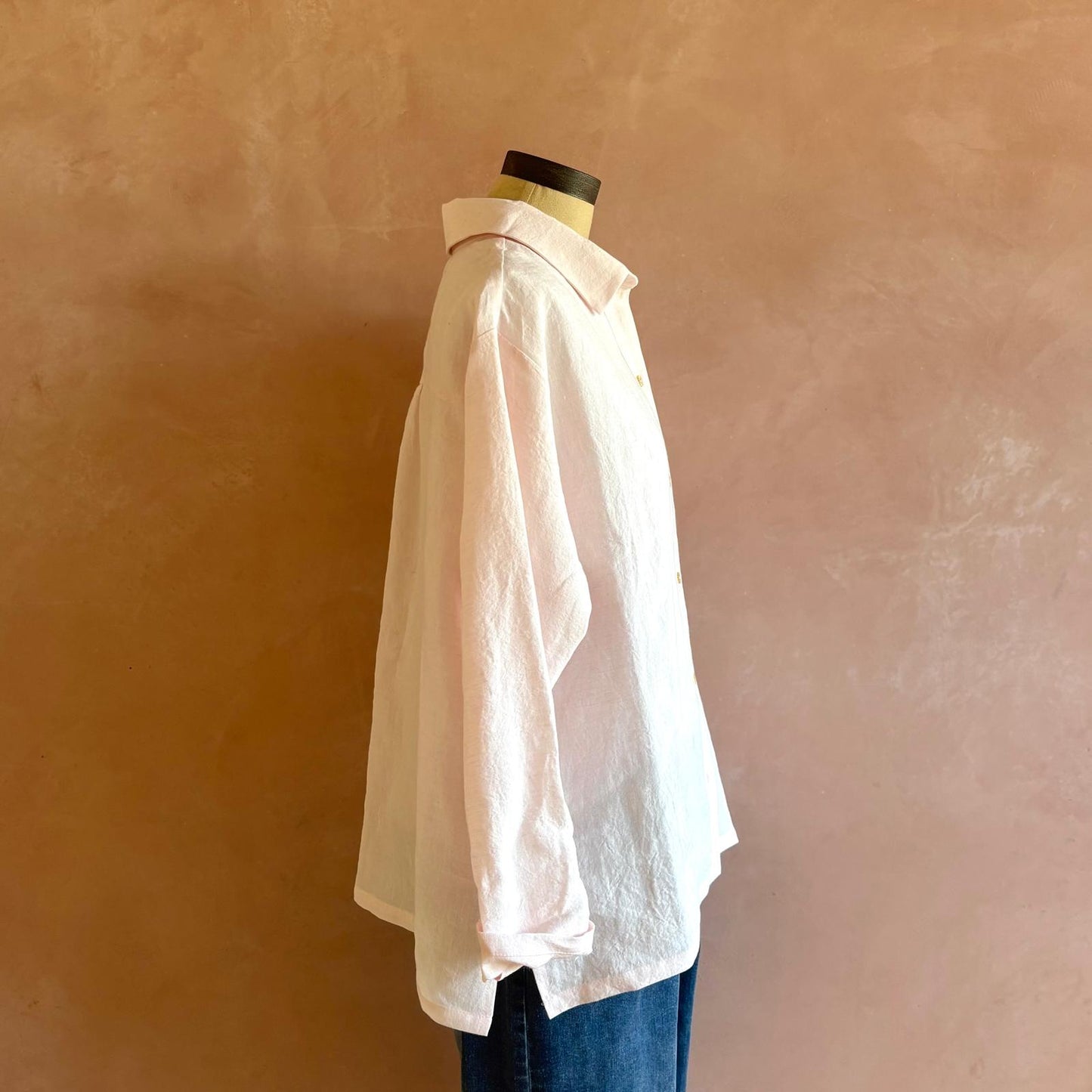 Women’s Irish Linen Shirt Pale Pink