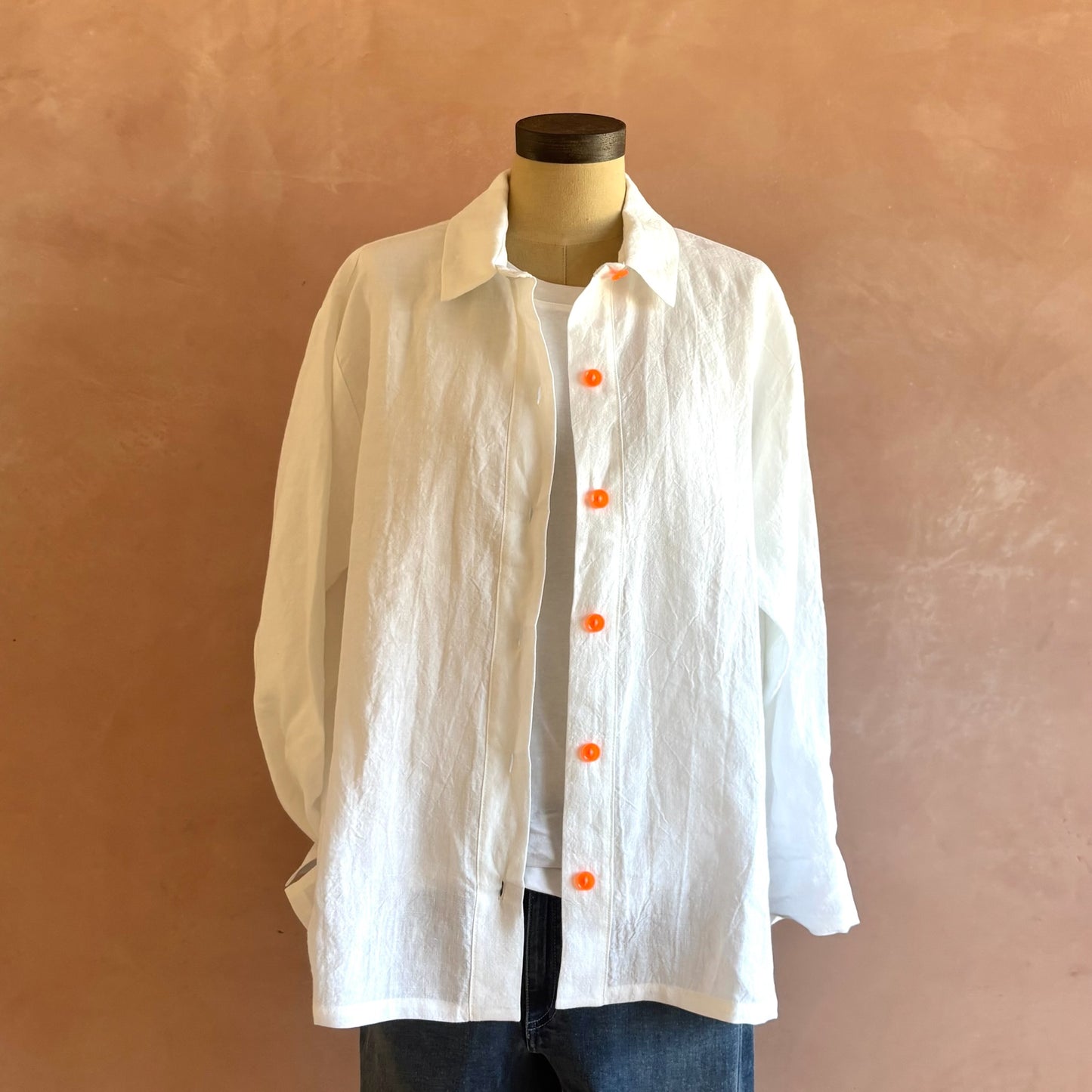 Women’s Irish Linen Shirt White