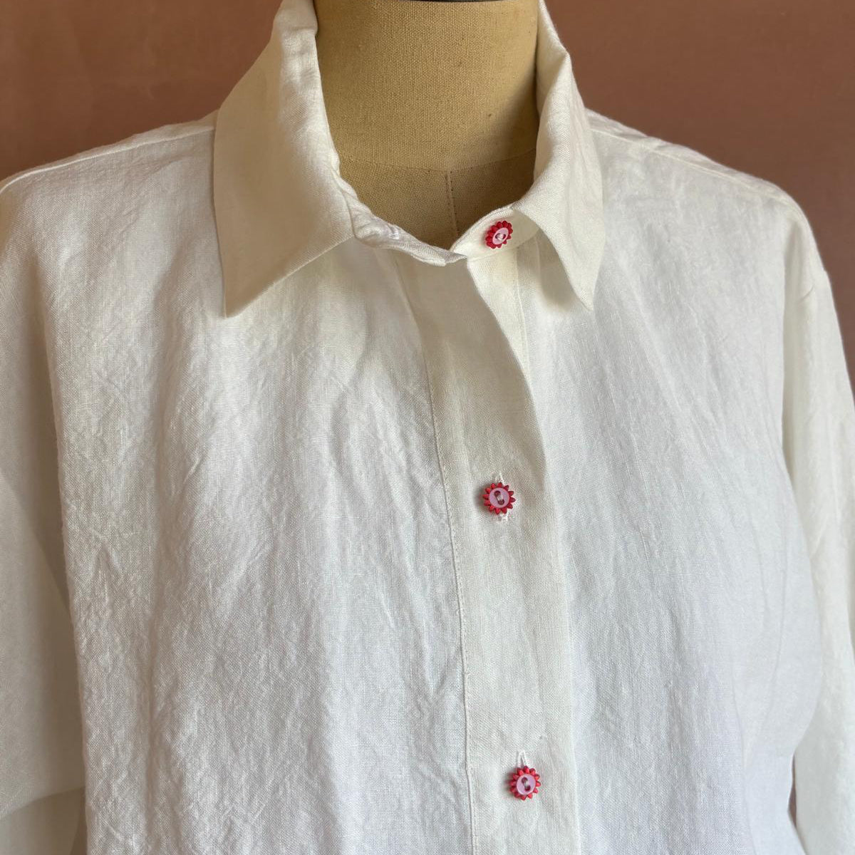 Women’s Irish Linen Shirt Off White