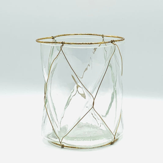 Glass Vase with Wire