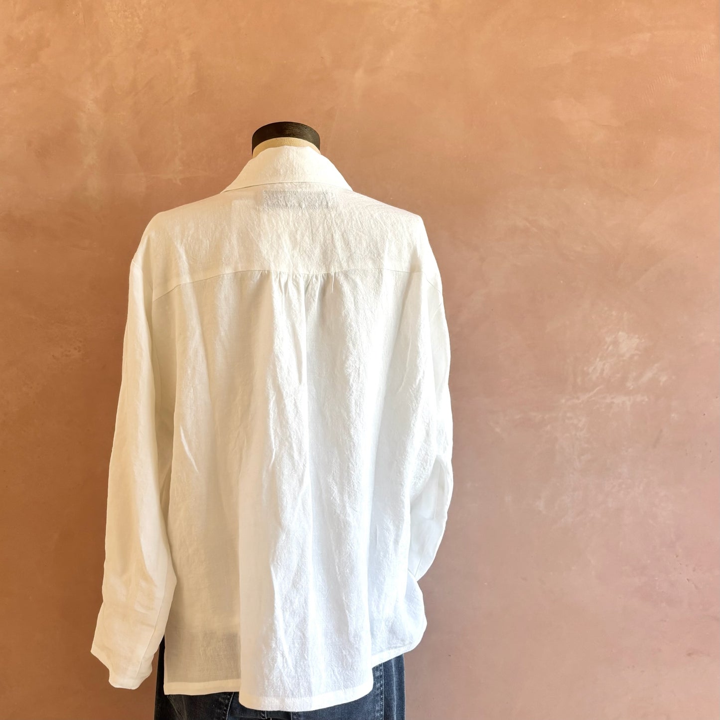 Women’s Irish Linen Shirt White
