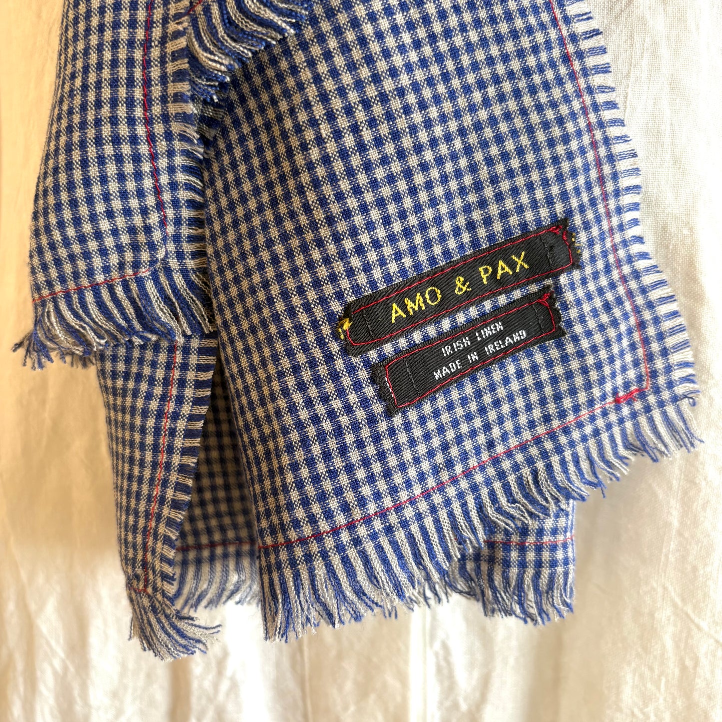 Irish Linen Barndance Scarf Blue | Wexford Woven