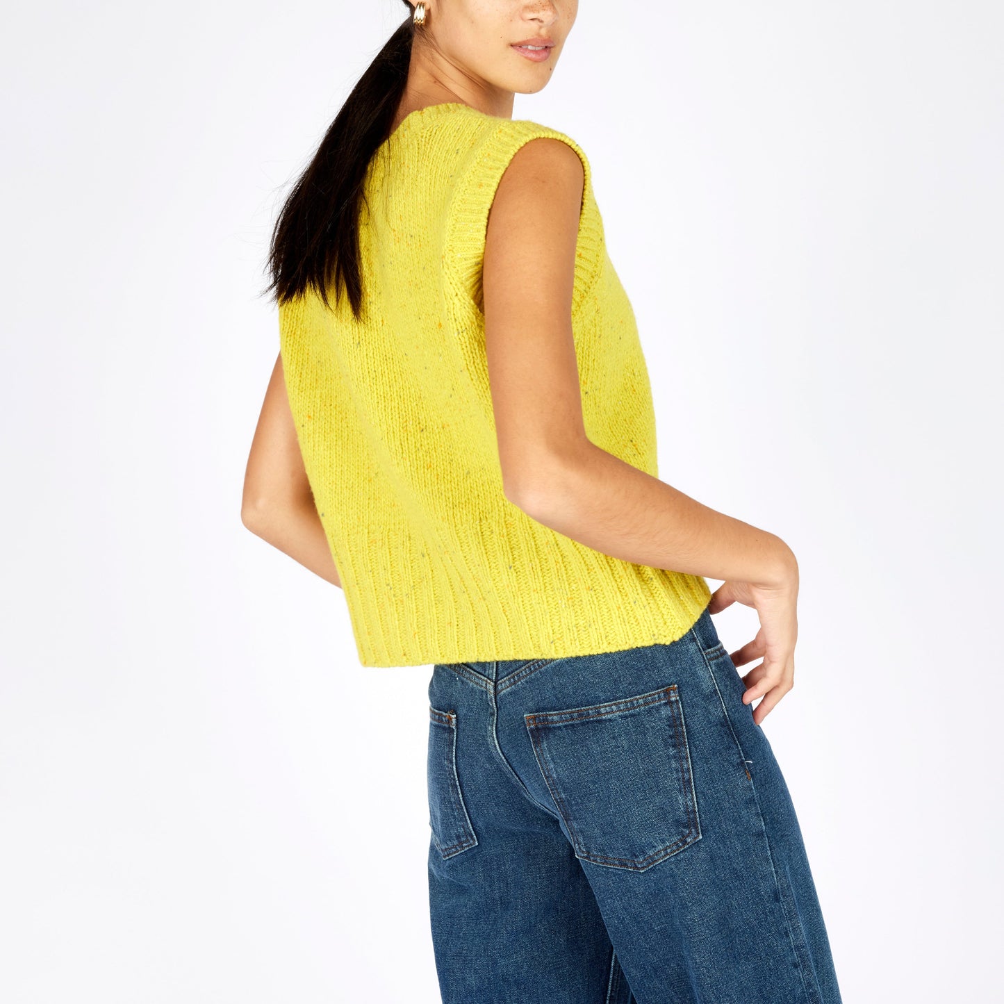Buttercup yellow Knitted Vest