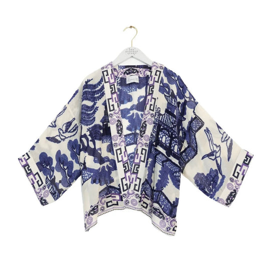 Willow Blue Kimono Jacket