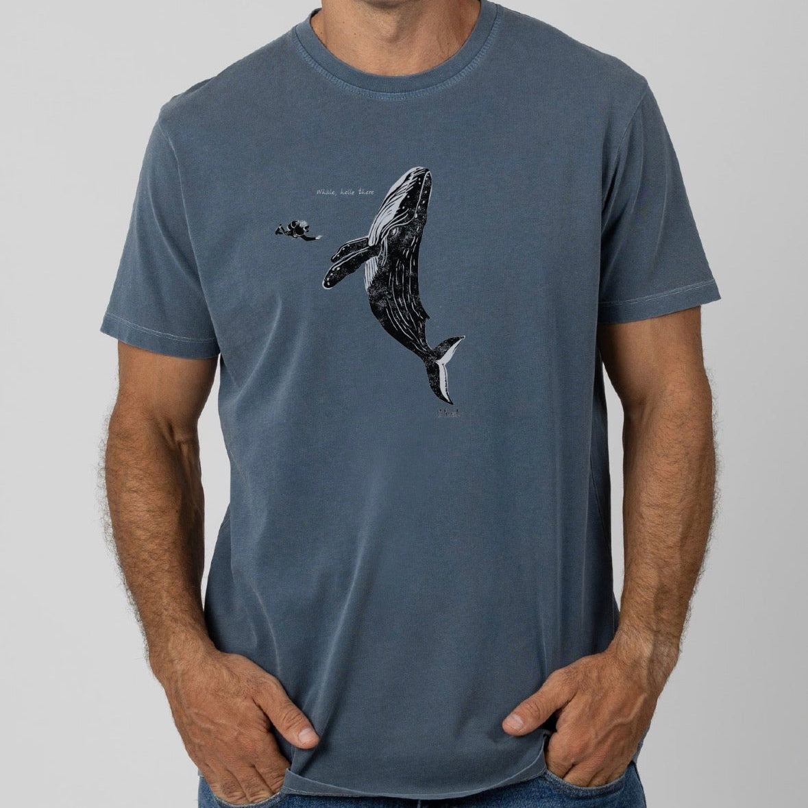 Organic Cotton T Shirt ‘Whale’