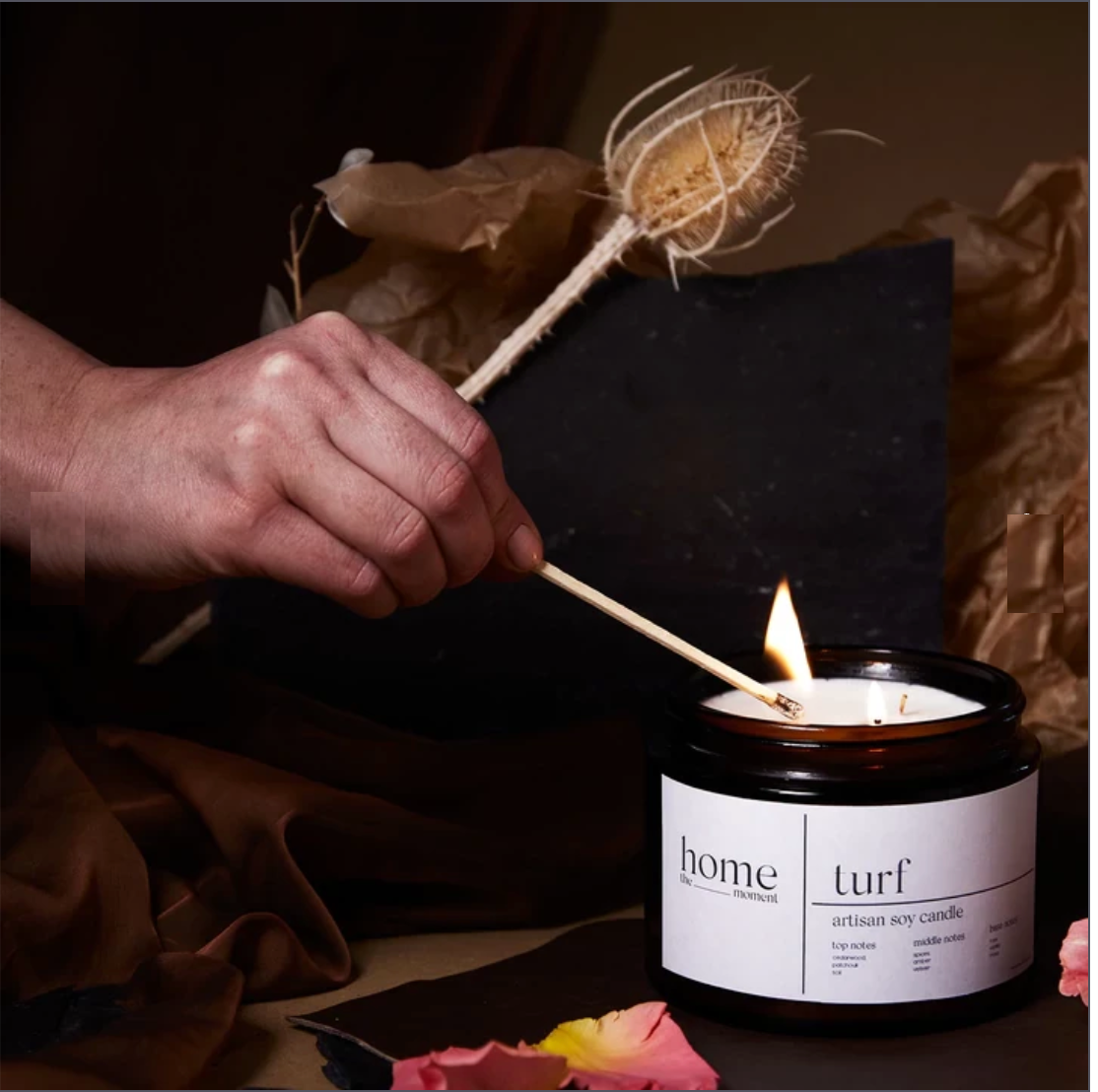 Fire Candle - Honey & Sandalwood