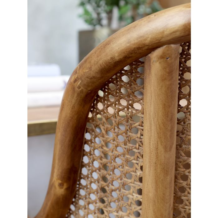 French wicker office chair
