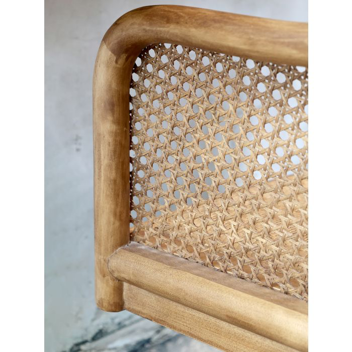French wicker office chair