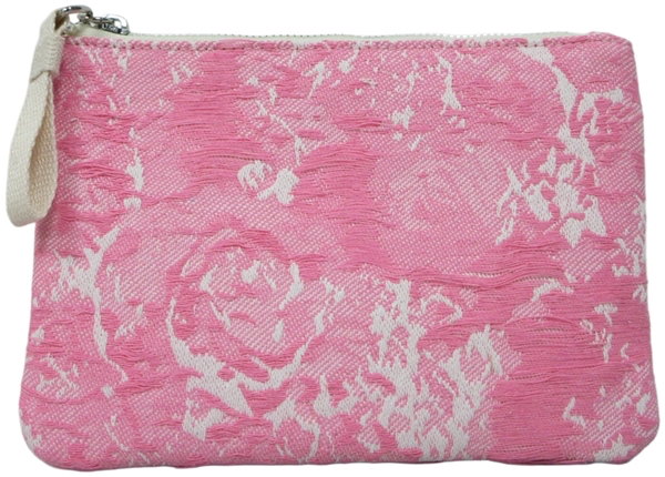 Cosmetic bag, jacquard-pink, cm