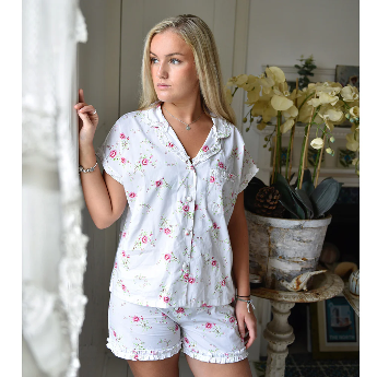 Rose Print Short Pyjama Set