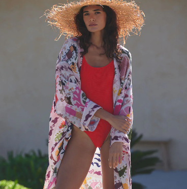 Susani Pink Grande Kimono