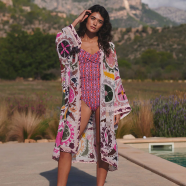 Susani Pink Grande Kimono