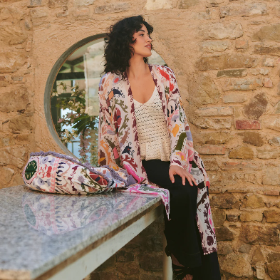 Susani Pink Grande Kimono