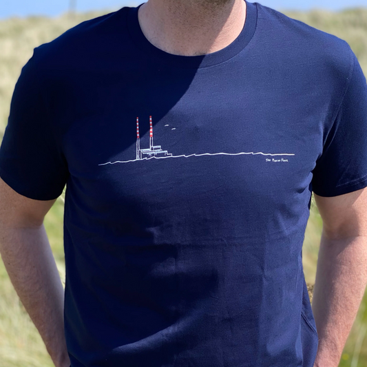 Pigeon House Tee Shirt in French Navy