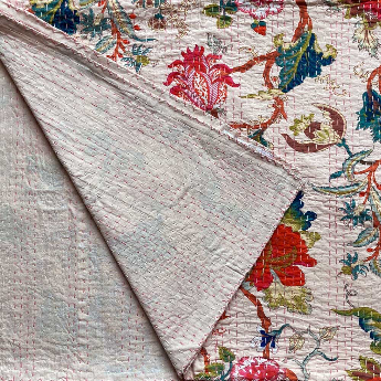 Kantha Throw Exotic Pink