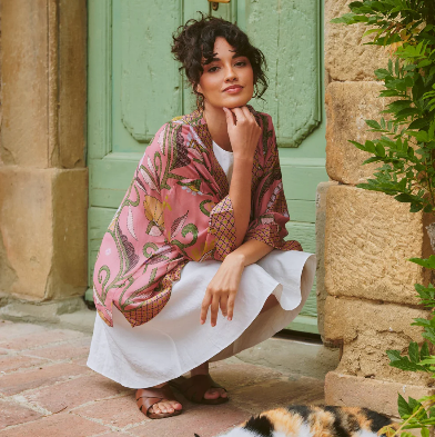 Dusky Pink Kimono