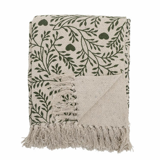Recycled Cotton Throw - Green