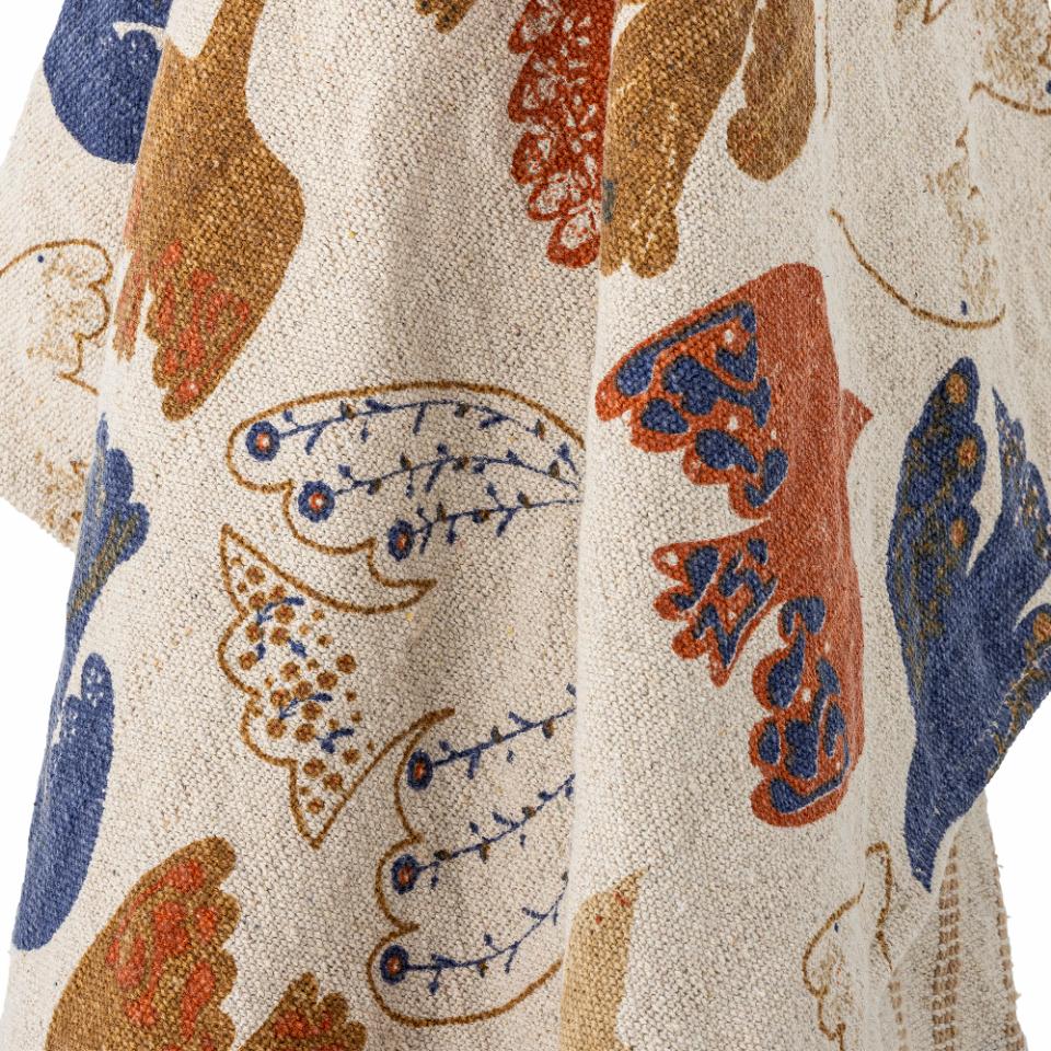 Recycled Cotton Tasseled Throw