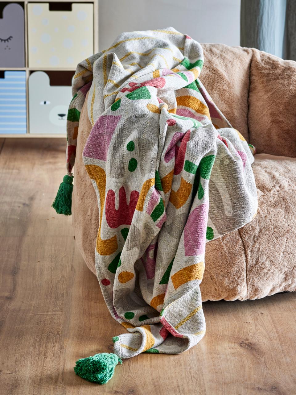 Recycled Cotton Throw Multi