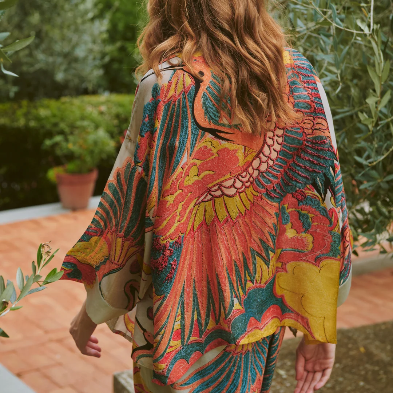 Crane Stone Kimono
