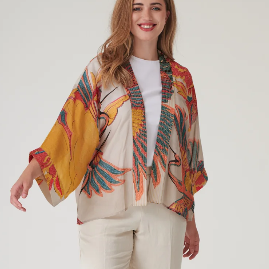 Crane Stone Kimono