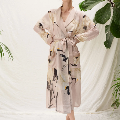Stork Plaster Pink Gown