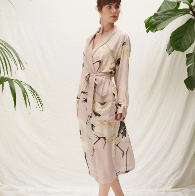 Stork Plaster Pink Gown