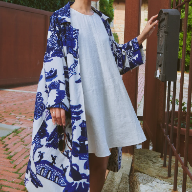 Willow Blue Artisan Coat